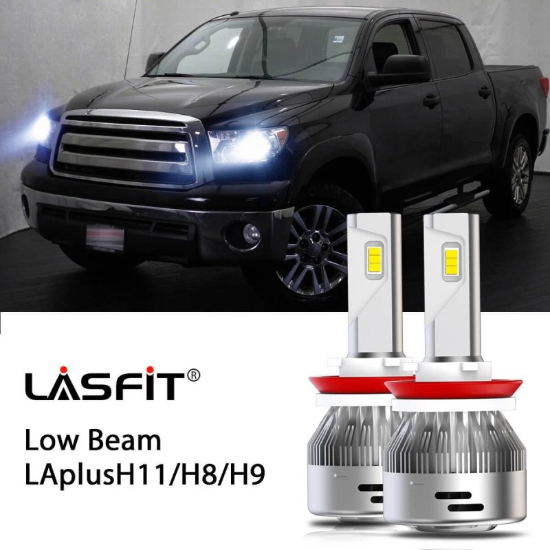 LED Headlight Bulbs Fit 2007-2013 Toyota Tundra H8 H9 H11 LASFIT