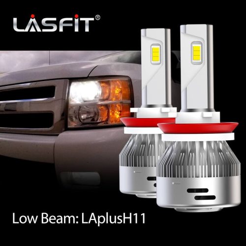 Lasfit H11 led low beam bulbs fit for 2008-2013 Chevy Silverado 1500