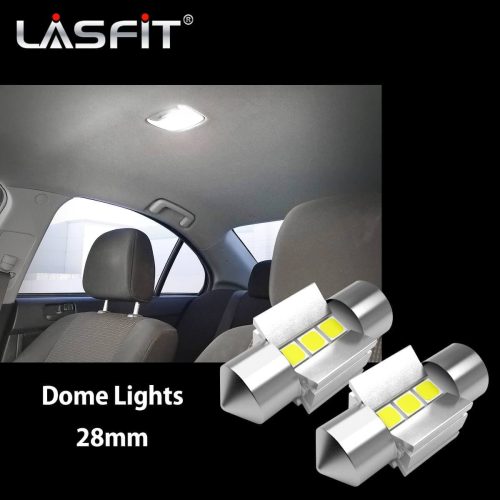 Lasfit 28MM led dome lights fit for 2008 Mitsubishi Lancer 