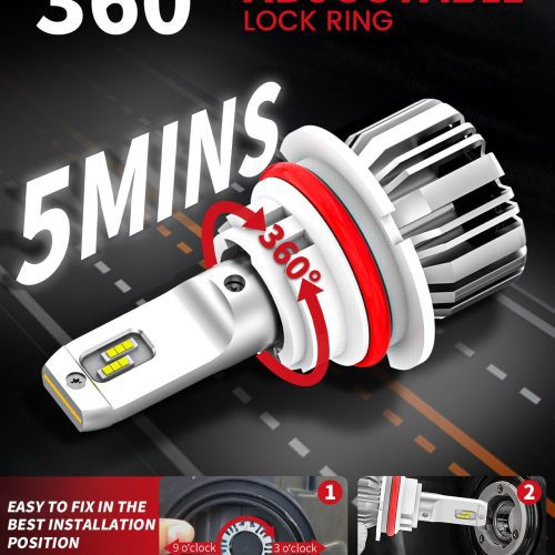 4.LasfitLCplus9004LEDBulbs360degreeadjustablelockring