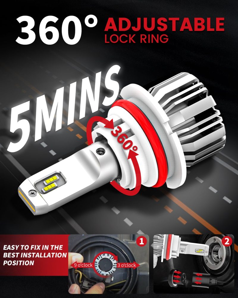 4.LasfitLCplus9004LEDBulbs360degreeadjustablelockring