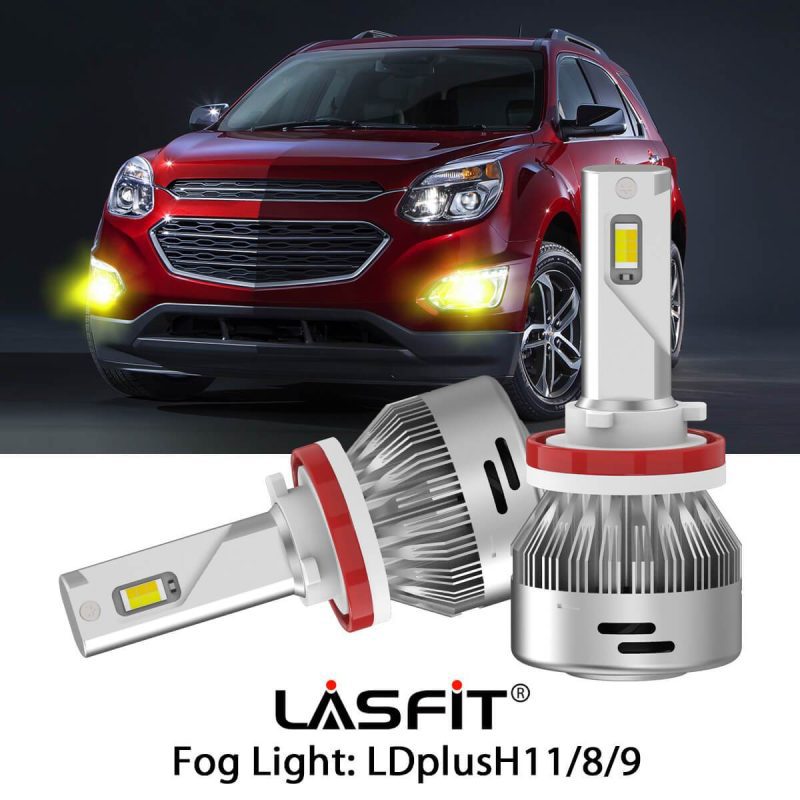 Switchback LED Fog Light Bulbs Fit 2016-2017 Chevy Equinox White and Yellow Light LASFIT