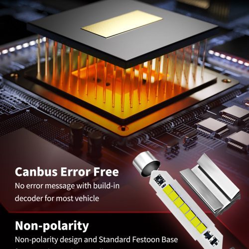 L 42MM led bulbs CanBus error free