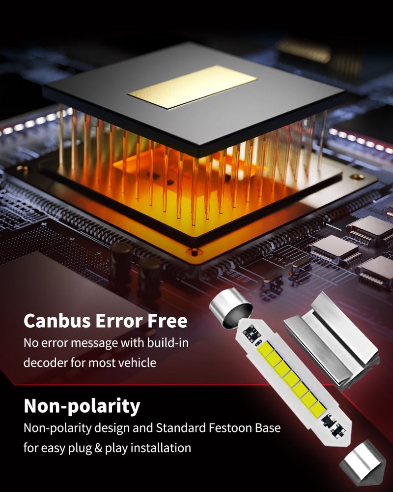 L 42MM led bulbs CanBus error free