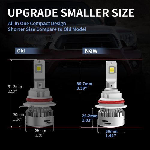 LAplus 9004 led bulbs smaller size