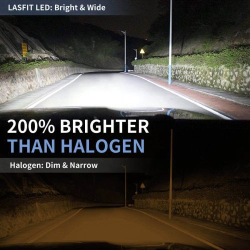 LAplus 9006 led bulbs brighter than halogen bulbs