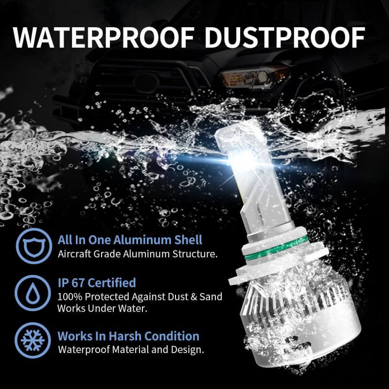 LAplus 9006 led bulbs waterproof and dustproof