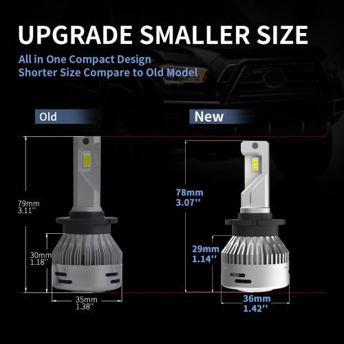 LAplus D2S led bulbs smaller size