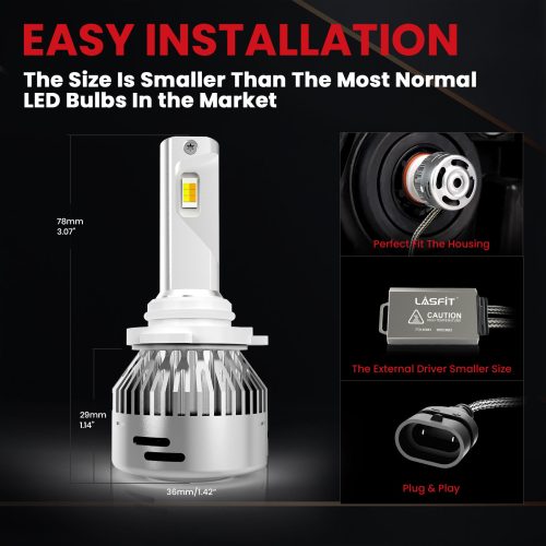 LDplus 9005 led bulbs easy installation