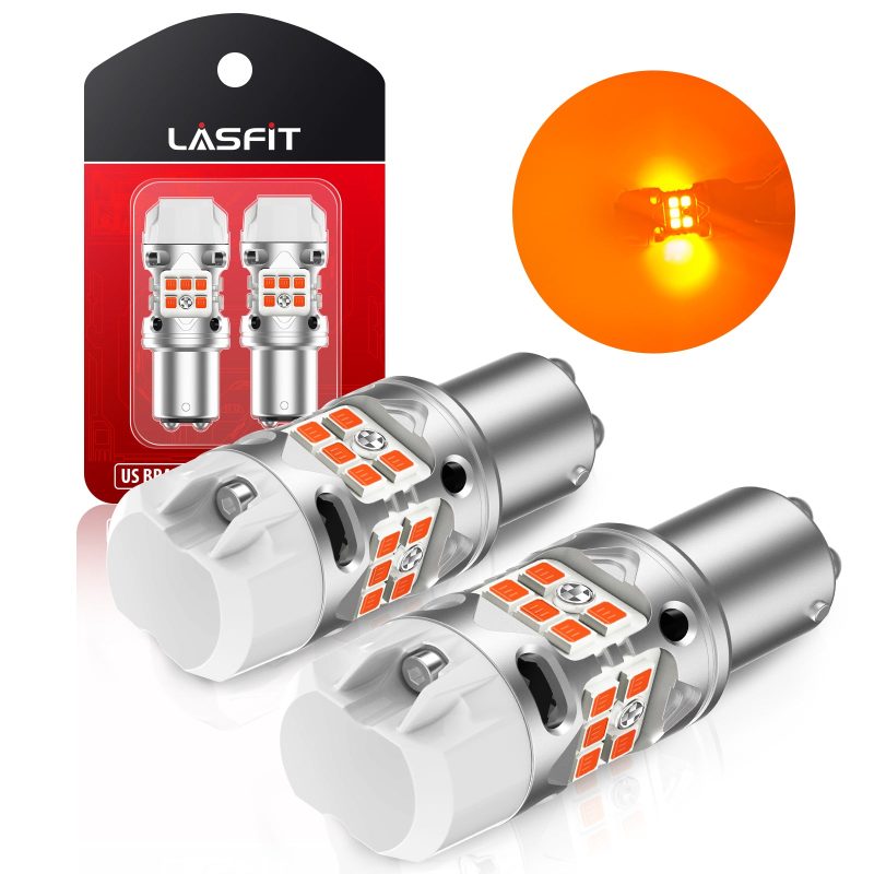 Lasfit amber T3 1157 led bulbs