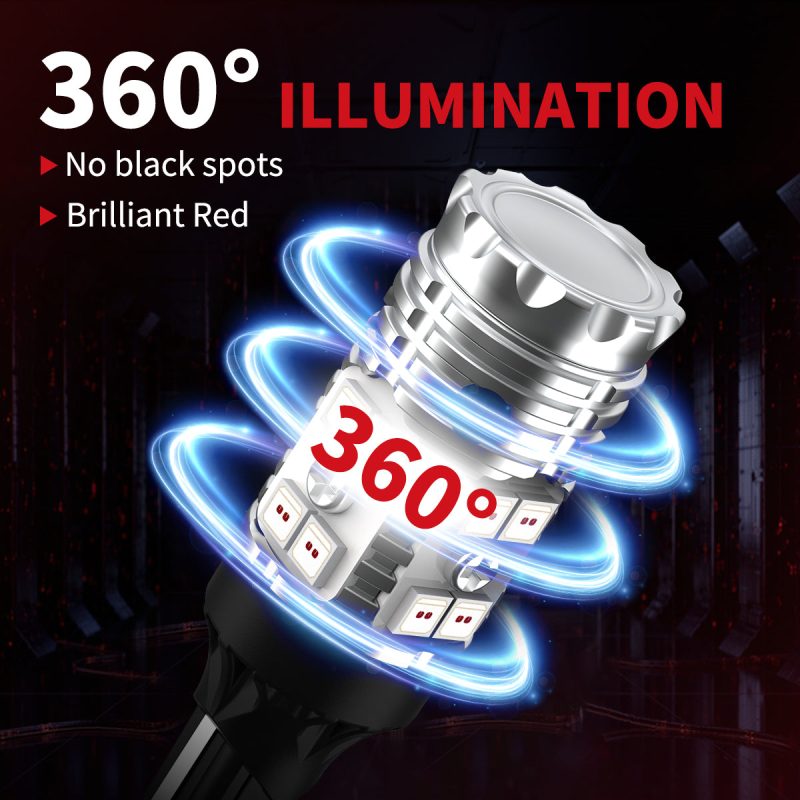 Lasfit red 921 led bulbs full illumination