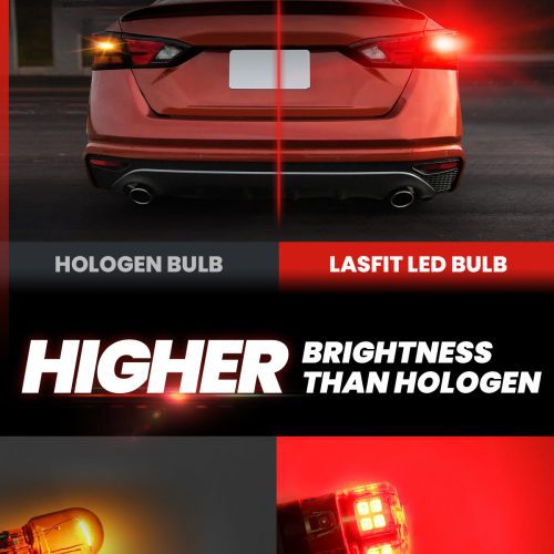 Lasfit red L2 7443 led bulbs high brightness