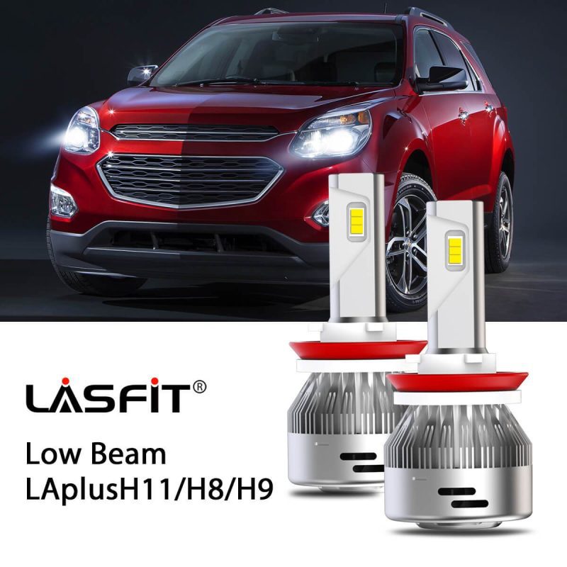 LED Headlight Bulbs Fit 2016-2017 Chevy Equinox H8 H9 H11 LASFIT