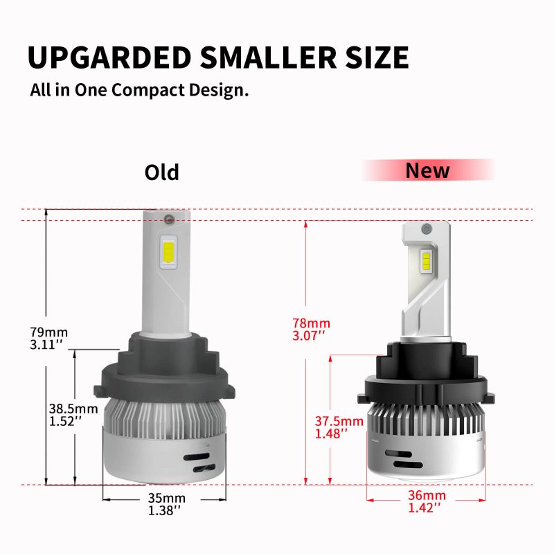 Pro HK7 LED bulbs upgraded smaller side