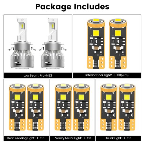 combo package led bulbs fit for 2017-2019 Mercedes-Benz GLS450 GLS550