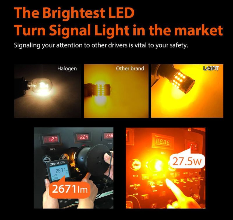 lasfit 3057 vs halogen bulb on brightness